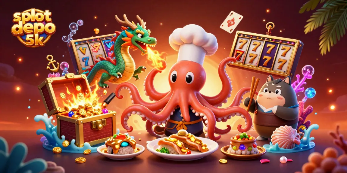 Experience excitement with slot depo 5k showcasing a vibrant 3D scene of characters in action.