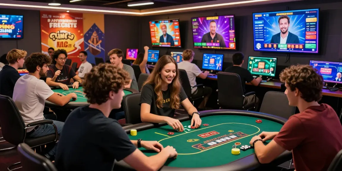 Players engaging in exciting online gaming experiences at gamebaidoithuong, showcasing diverse game tables and joyful expressions.