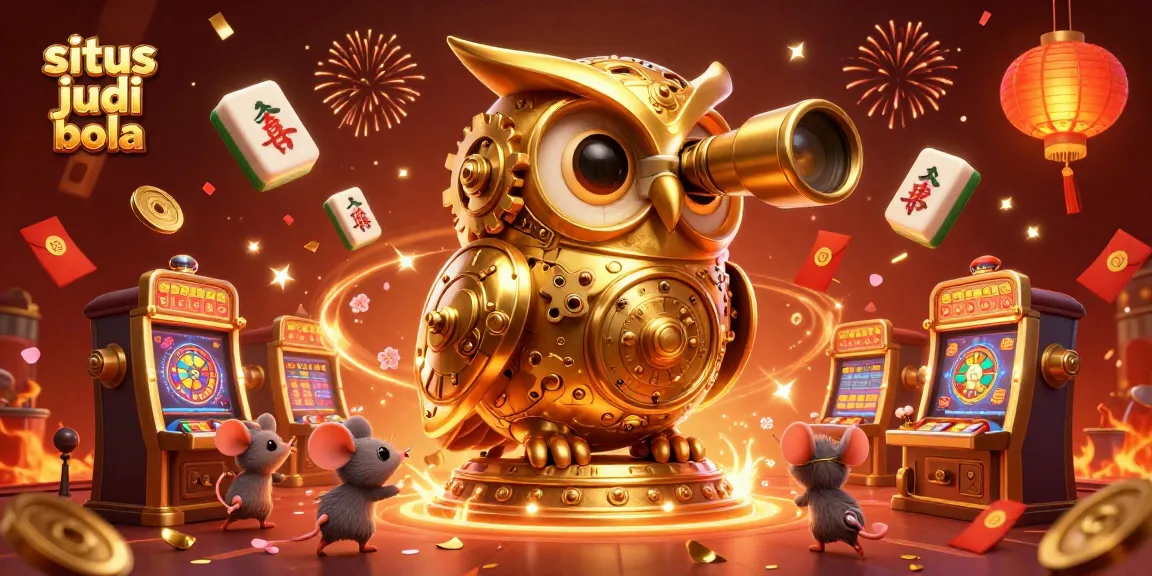 Enhance your experience at situs judi bola with thrilling visuals of lively casino elements and festive decorations.