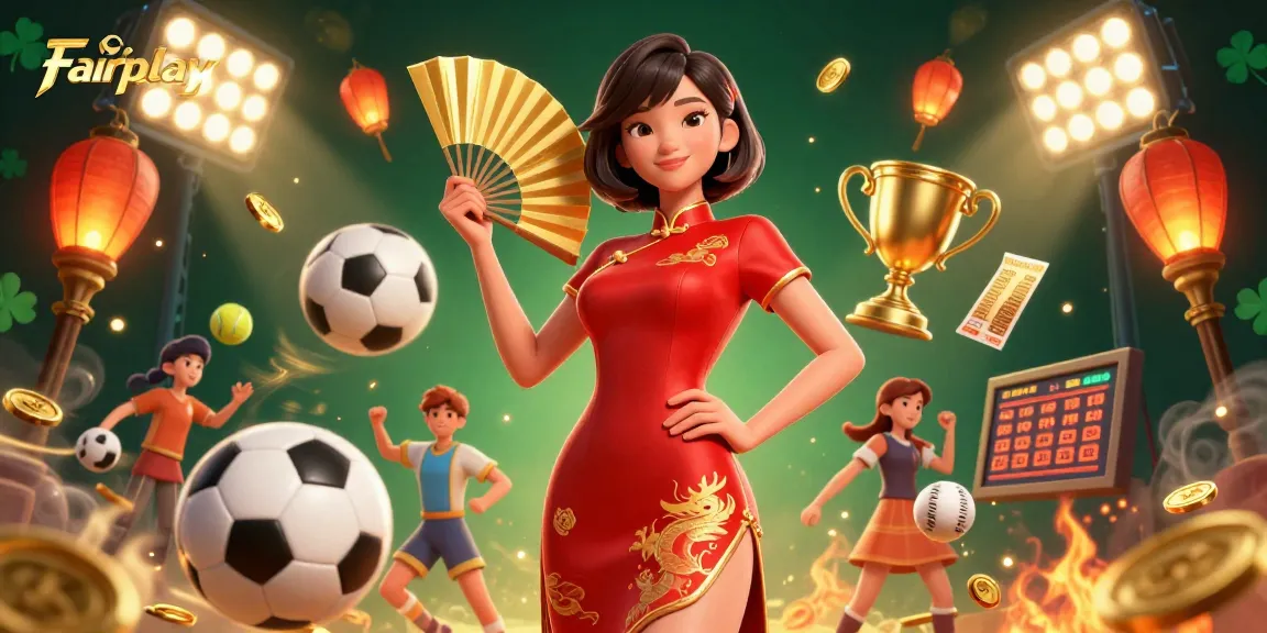 Experience Fairplay excitement with dynamic sports betting elements, vibrant Asian themes, and luminous visuals.