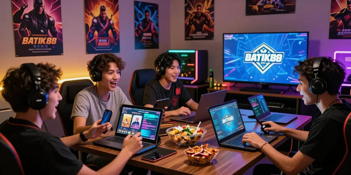 BATIK88 GAMES dimainkan dengan antusias oleh teman-teman di berbagai perangkat dalam suasana ceria.