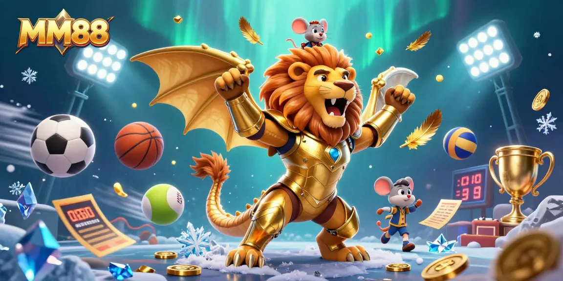 Engage with MM88 while exploring thrilling sports betting with dynamic 3D illustrations showcasing epic gameplay.