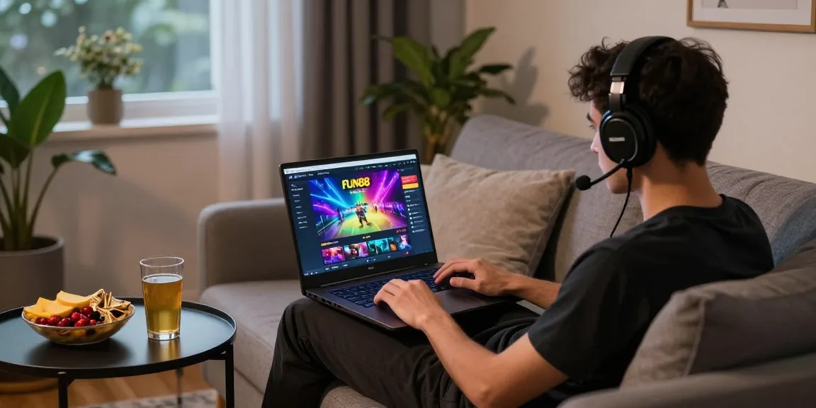 Engaging gaming scene featuring ทางเข้าfun88 ล่าสุด ไม่โดนบล็อก with a focused player enjoying the online experience.
