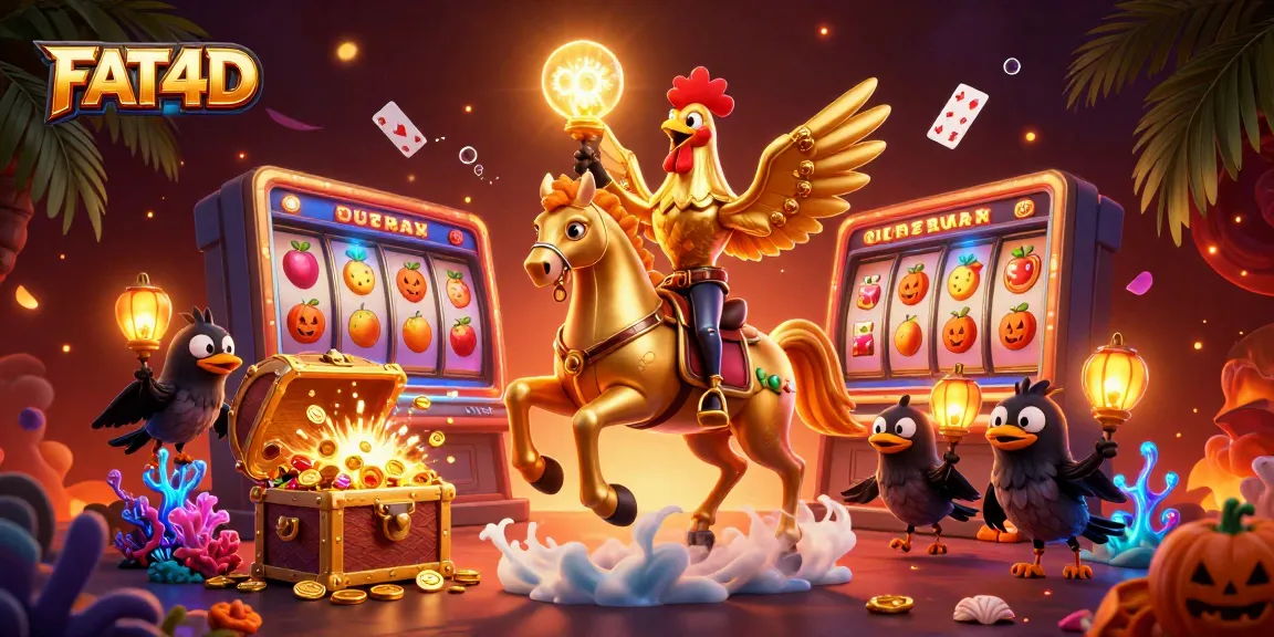 Experience the excitement at FAT4D with vibrant 3D gaming elements and a captivating atmosphere.