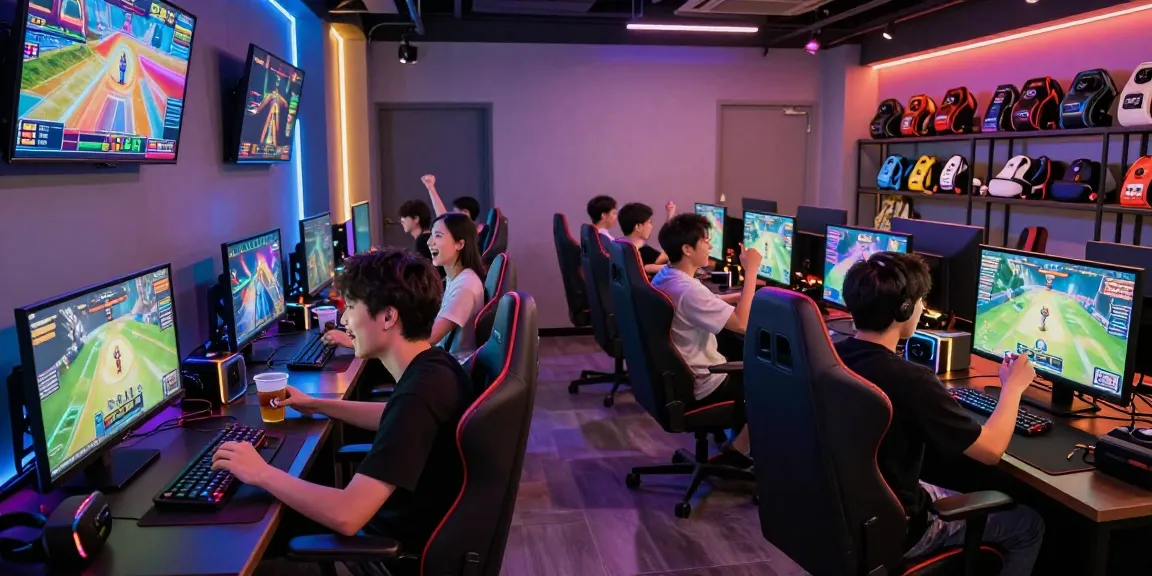 Engaging online gaming scene showcasing lotus365 with friends enjoying thrilling casino and sports matches in a modern esports lounge.