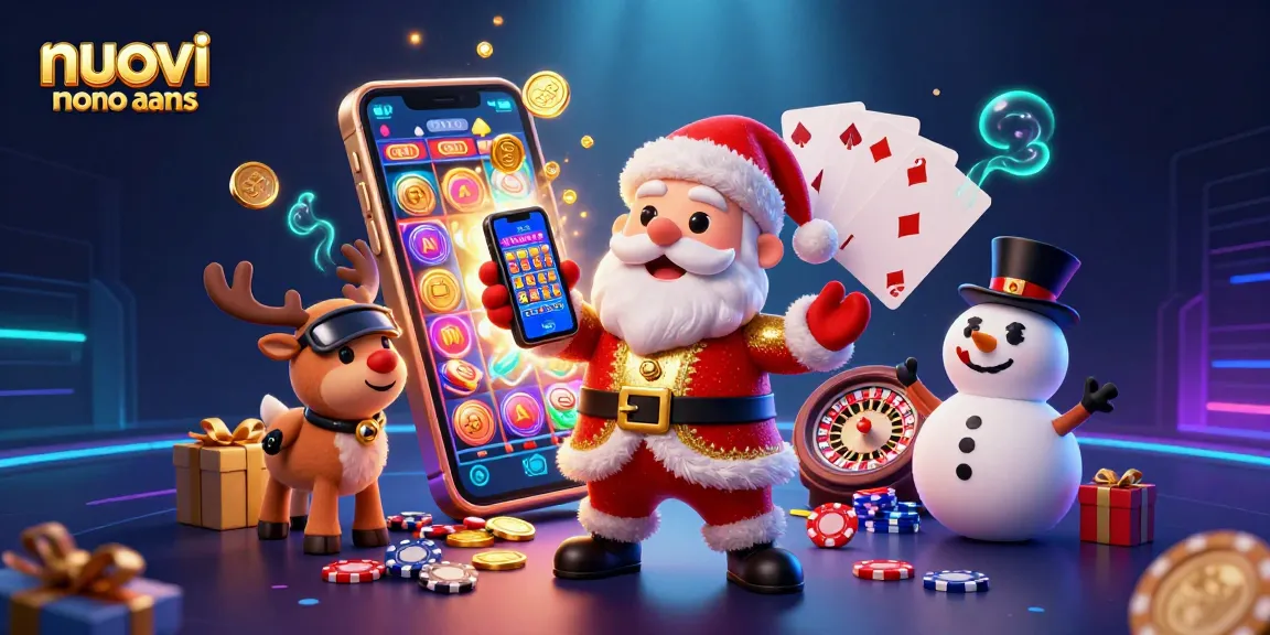 I giocatori esplorano nuovi casino non aams con lucenti giochi di slot e il fascino festivo di Babbo Natale.