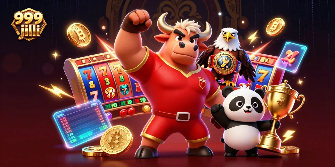 Spin to win with 999 jili, featuring vibrant characters and casino elements in a dynamic illustration.