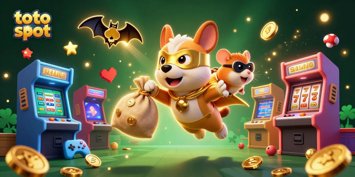 Experience thrilling toto slot action with colorful characters and exciting casino elements.