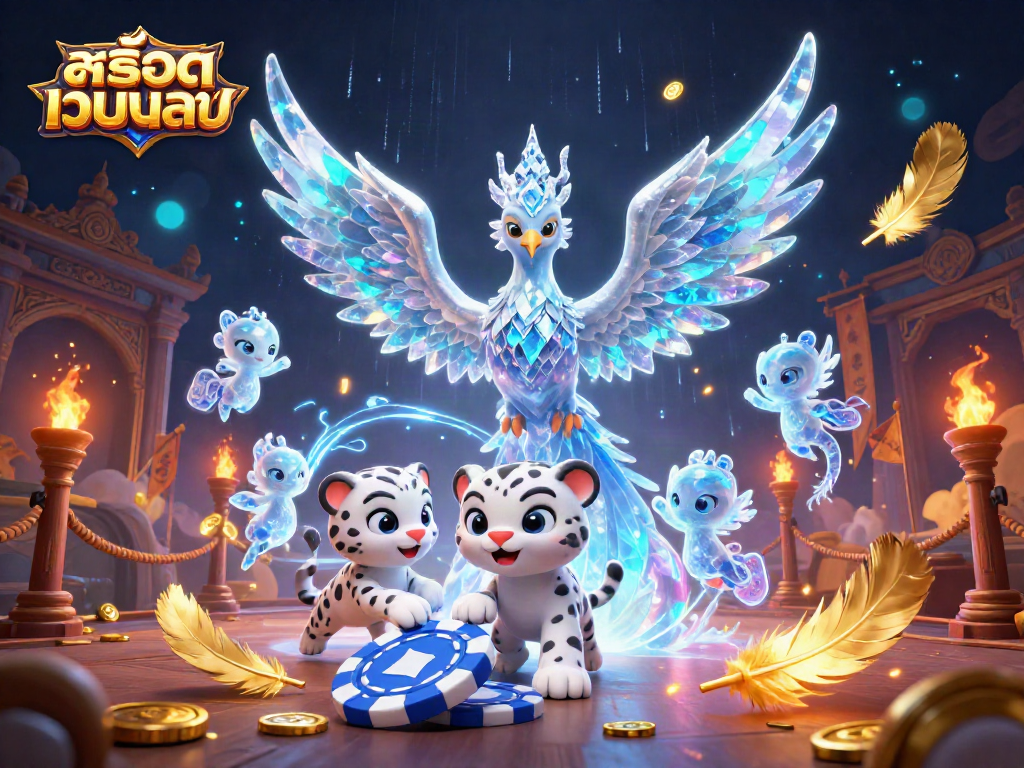 Spin to win with สล็อตเว็บตรง as the ice phoenix and snow leopard become the center of the action!