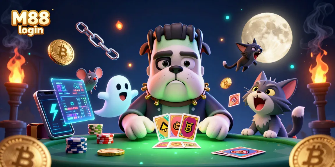 M88 login ke situs taruhan online dengan karakter lucu dan efek 3D yang menarik.
