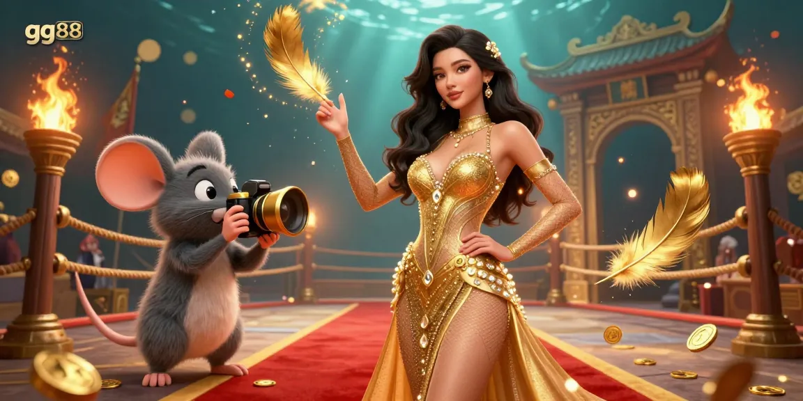 Join the excitement of gaming at gg88 with dynamic 3D characters embodying the thrill of online casinos and betting.