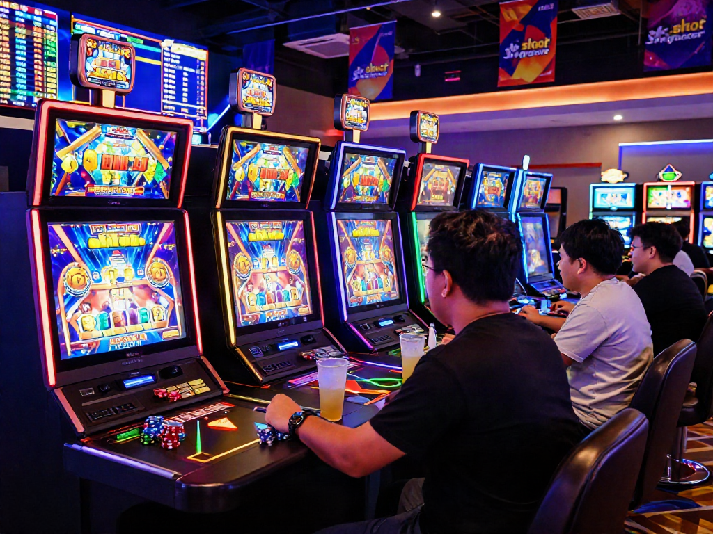 Players experiencing slot gacor action in a lively online casino environment.