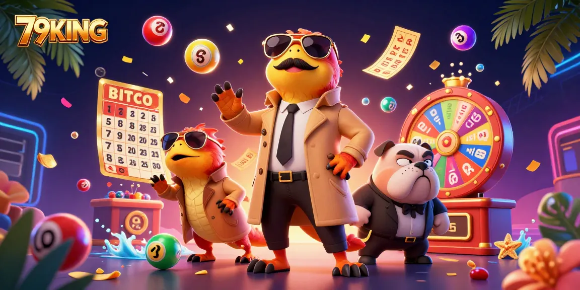 Experience exciting gameplay at 79KING with cartoon raptors entering a vibrant casino scene.