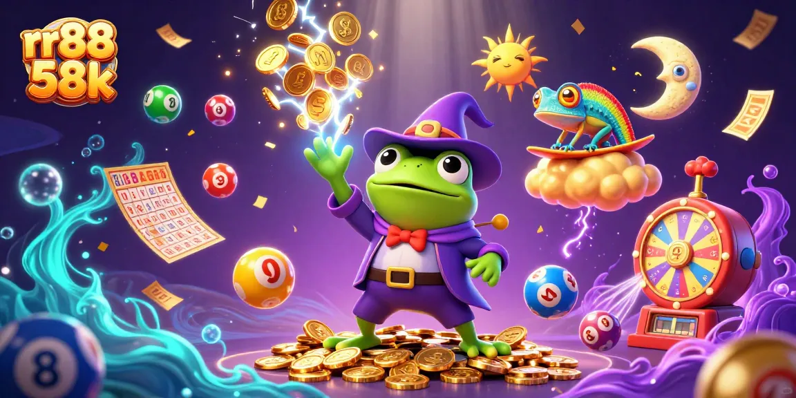 Experience the excitement of rr88 58k with golden coins and vibrant game elements swirling in a 3D spectacle.