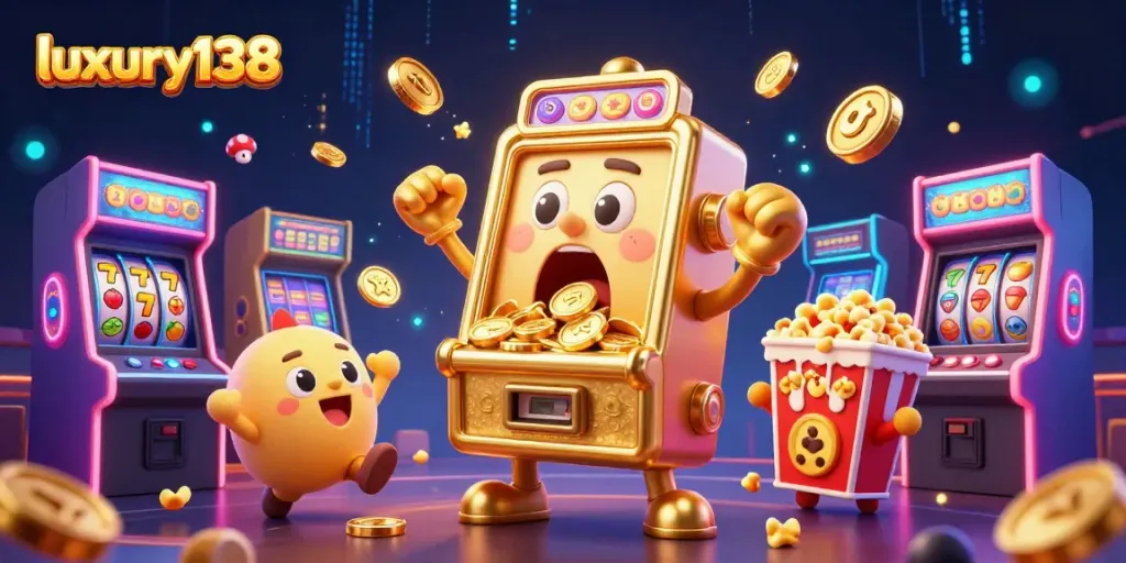 Experience the thrilling jackpot action at luxury138 with exciting slot machines and vibrant game elements.