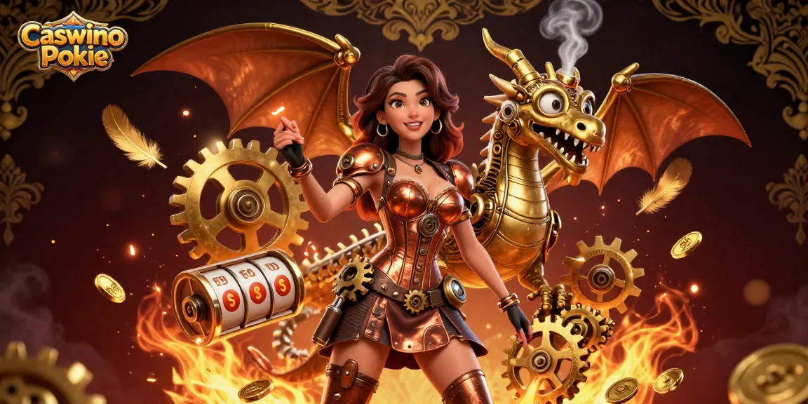 Experience the thrill of Caswino Pokie with dynamic elements and lavish gaming symbols in a rich 3D scene.