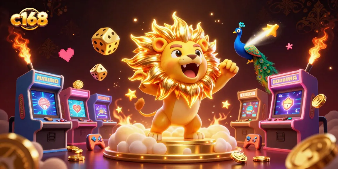 Experience the excitement of c168 as vibrant casino characters interact with dynamic game elements.