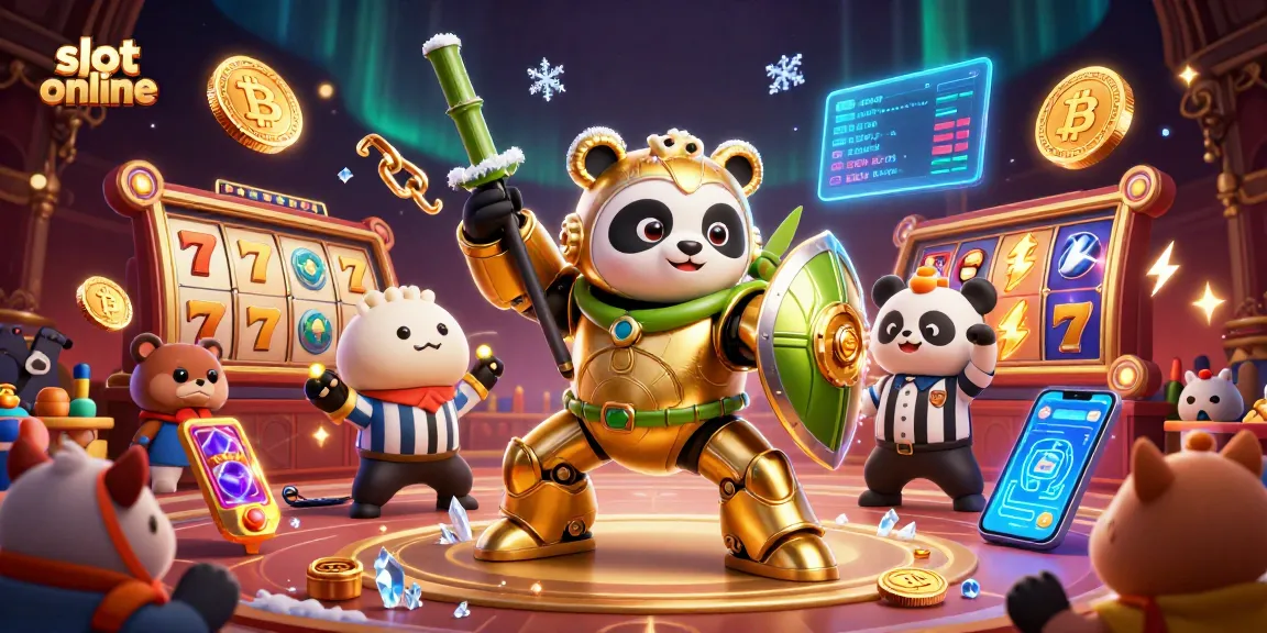 Play thrilling slot online games with animated characters in an engaging casino scene.