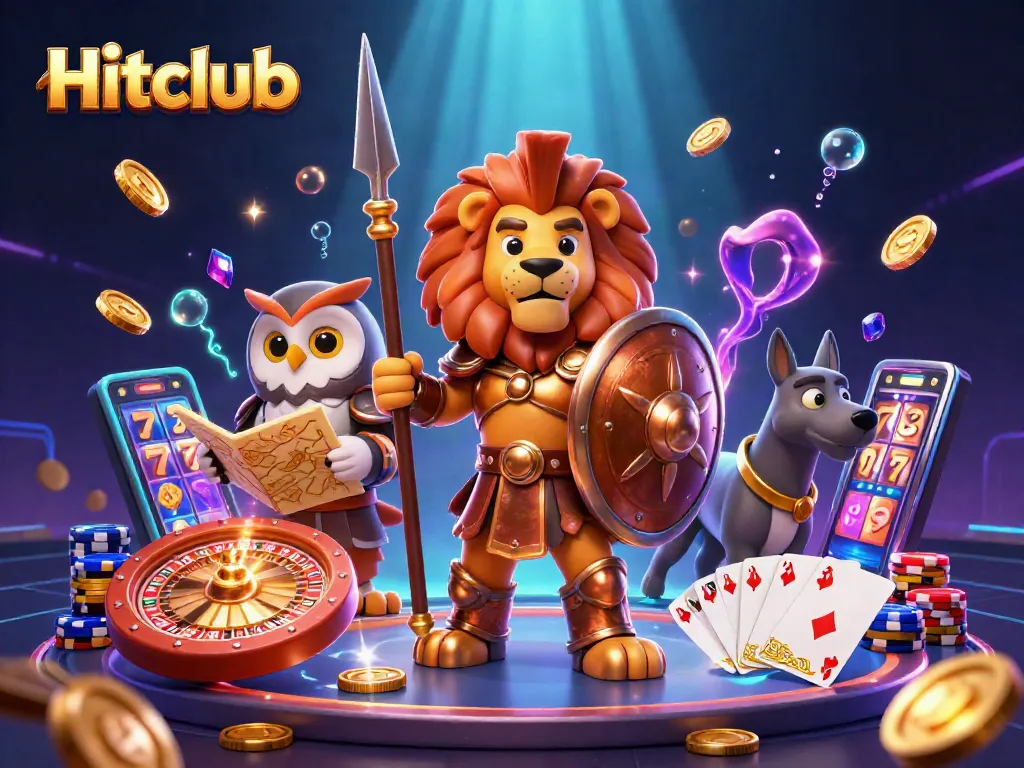 Hitclub unleashes cascading coins and exciting wins in a vibrant casino scene.