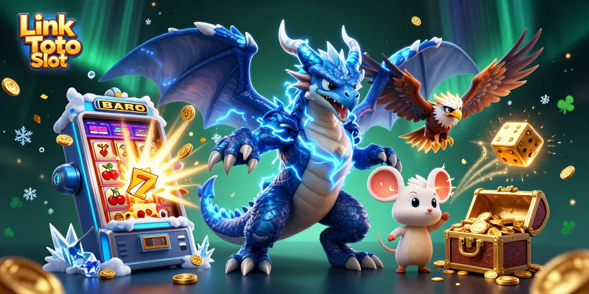 Experience thrilling excitement with Link Toto Slot featuring dynamic characters and winning elements in a vibrant casino scene.