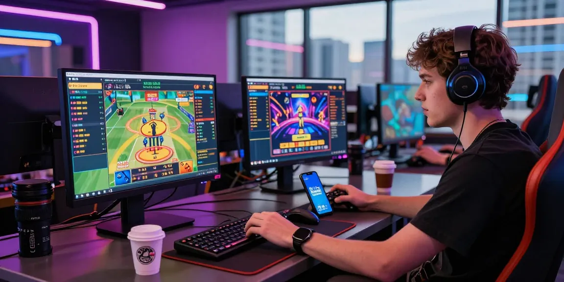 Engaging Playin exchange gaming setup with live sports and casino games.