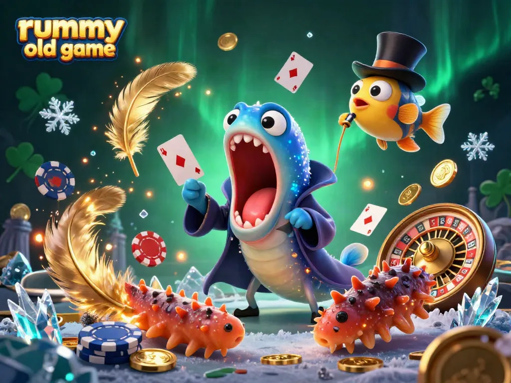 Menggoda permainan rummy old game dengan kartun 3D yang menarik dan efek kasino