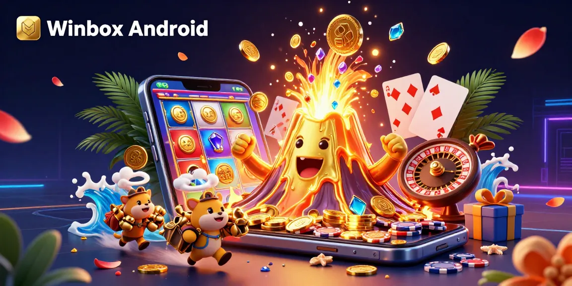 Winbox Android offers an exciting mobile gaming experience with vibrant, interactive slot visuals.