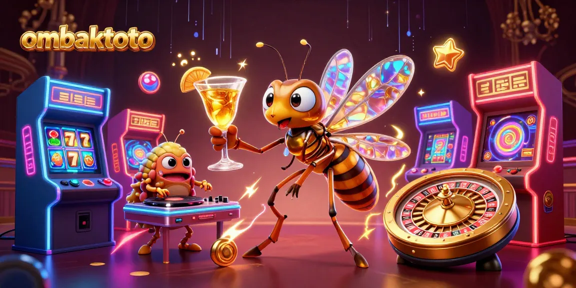 Play exciting games at ombaktoto featuring vibrant casino elements and characters.