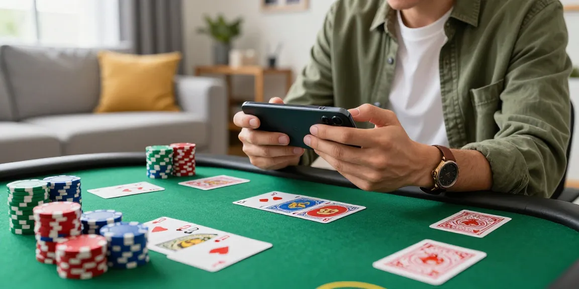 Get started with Teen Patti Gold gaming from your living room with vibrant chips and cards.