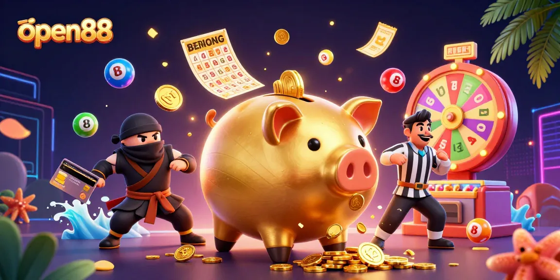 Experience thrilling gameplay with open88's vibrant casino scene featuring a sumo wrestler and exciting game elements.