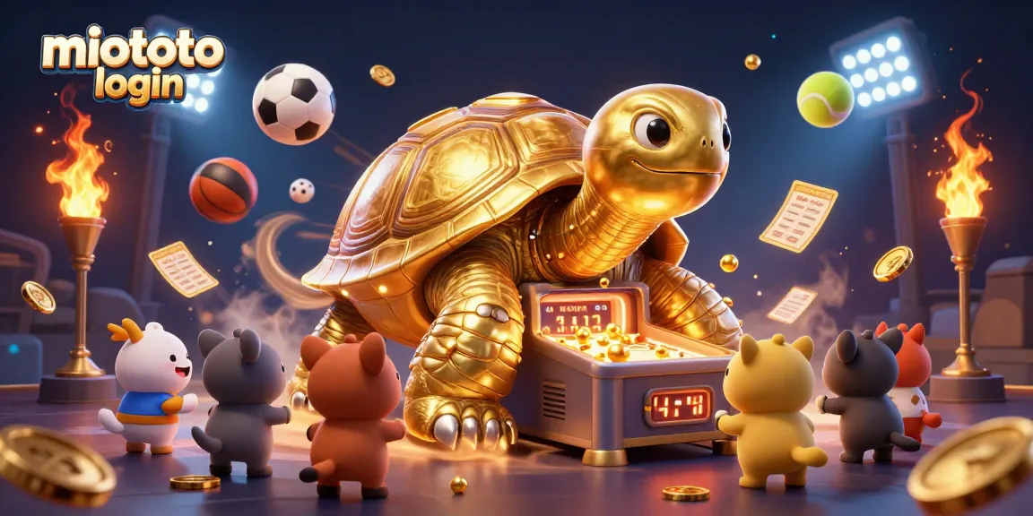 Engage with miototo login featuring a lively scene of excited animals and dynamic sports betting elements.