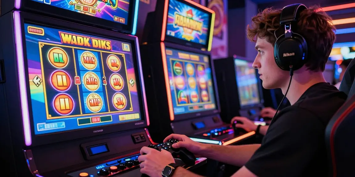 Pengguna menikmati toto slot di layar slot online dengan suasana kasino yang ceria.