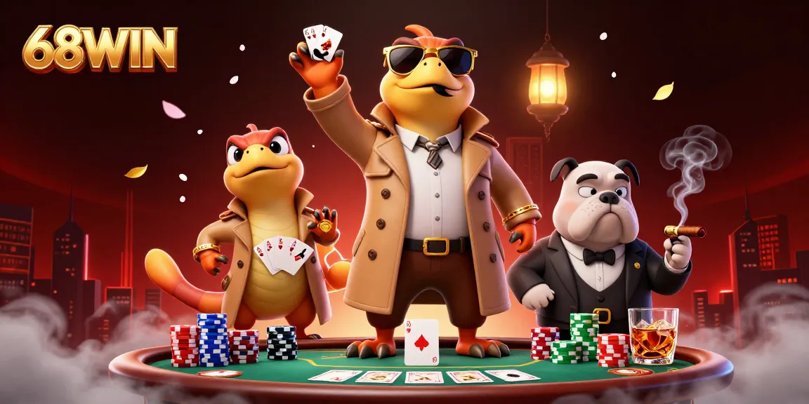 Experience thrilling gameplay at 68WIN while raptors cleverly disguise themselves to enter a casino.